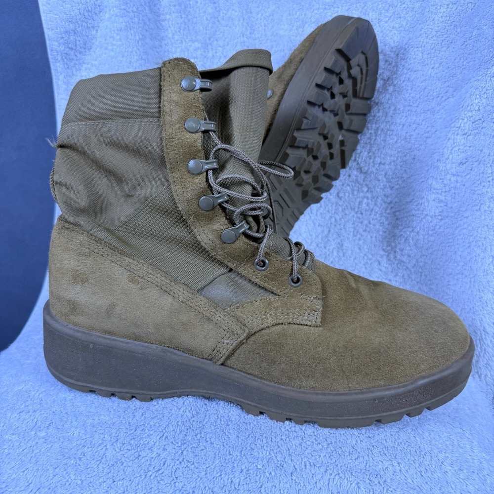 US Army Hot Weather Combat Boots 798 Coyote Vibram Military Size 10W Wide